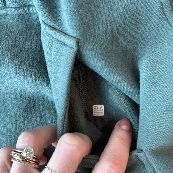 lululemon athletica Sage Green Half-Zip Funnel Sweatshirt - Picture 9 of 14